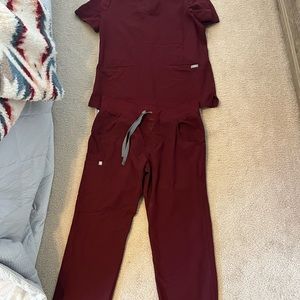 Figs Casma scrub top and Kade cargo pants